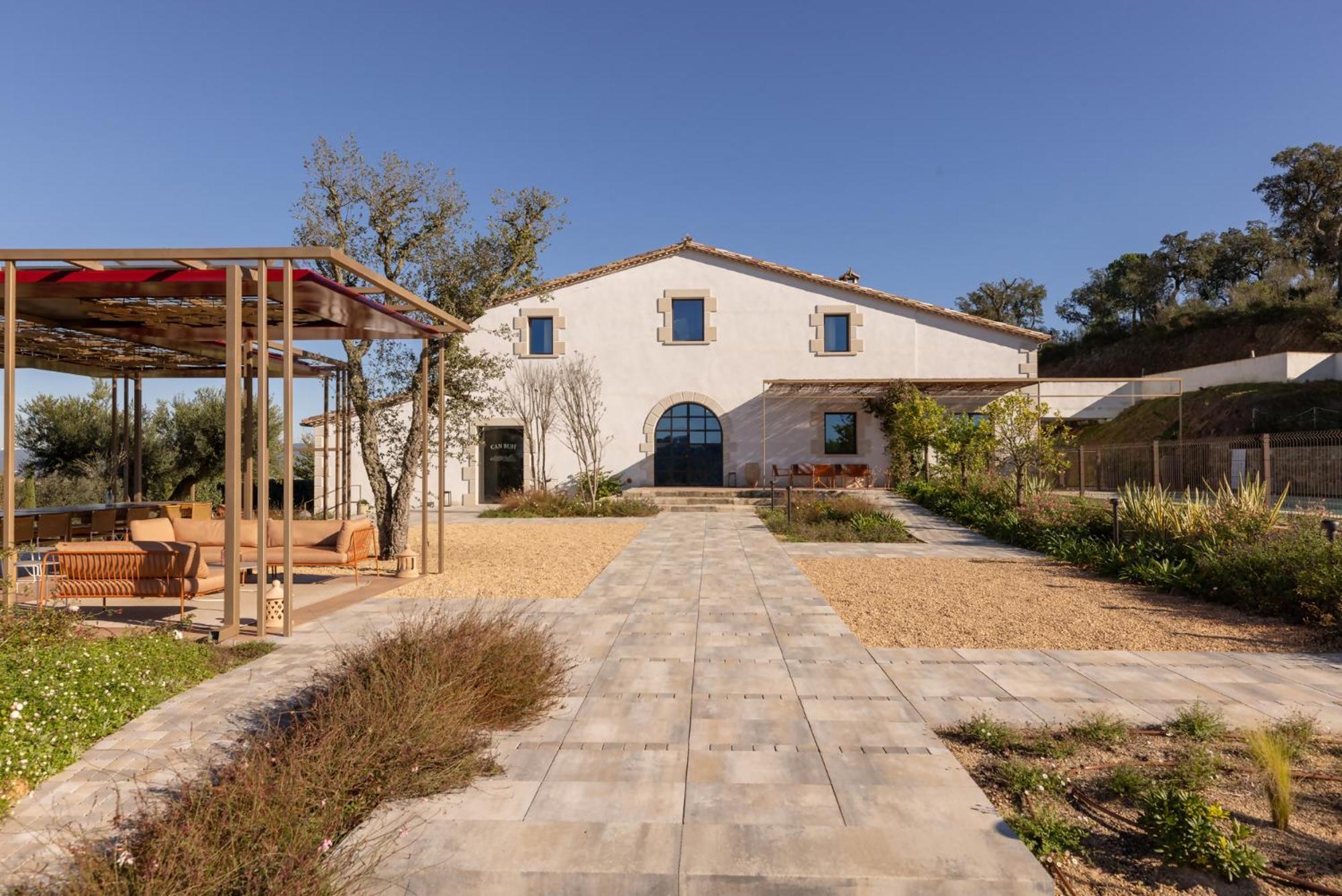 Can Bufi Espectacular Casa Con Piscina Interior Llagostera Exteriör bild
